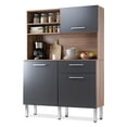 thumbnail image 1 of Rack Alacena de Cocina de Madera con 3 Puertas y 1 Cajón Mueble Organizador Multiusos para el Hogar, 1 of 8