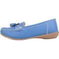 thumbnail image 5 of ABSOLUTE FOOTWEAR Womens Slip On Casual Leather Loafer Deck Boat Shoes Sandals - French Blue - US 6, 5 of 7