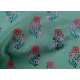 thumbnail image 4 of oneOone Cotton Poplin Fabric Leaves & Floral Block Printed Craft Fabric BTY 56 Inch Wide, 4 of 4