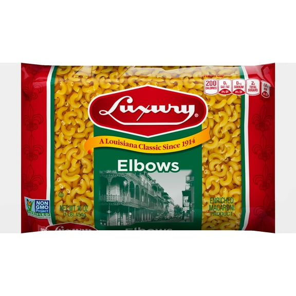 Luxury Elbow Macaroni Pasta, 24-Pack (16 oz Each) – Pasta for Mac & Cheese, Soups & Salads