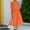 Orange, variant on Prom Dresses 2024 Women Round-Neck Casual Loose Skirt Solid Sleeveless Ruffles Longuette Dress Summer Dresses for Women
