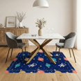 thumbnail image 3 of ODIKA 5'x7' Washable Area Rug Galaxy Stars Planetary Border Planets Themed Large Astronaut Refined Structured for Small Living Room, Bedroom, Easy Care, Non-Shedding, Pet Friendly, 3 of 7