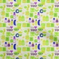 thumbnail image 1 of oneOone Cotton Jersey Light Yellow Fabric Breakfast Sewing Material Print Fabric By The Yard 58 Inch Wide, 1 of 6
