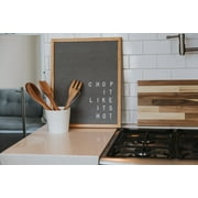 Rettel Board The Statement Letter Board 16”x20” Oak Frame with Grey Felt Backing