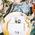 thumbnail image 3 of Toallas desechables para invitados Jolly Party, paquete de 200 unidades, blanco/dorado, 3 of 7