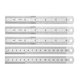 thumbnail image 5 of Uxcell Regla Recta de 6 Pulgadas Herramienta de Medición con Agujero para Colgar Acero Inoxidable Tono Plateado Paquete de 5, 5 of 5