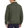 thumbnail image 5 of TACVASEN Men's Winter Sherpa Lined Jacket Warm Trucker Coat Multi Pocket Army Green L, 5 of 5