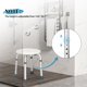 thumbnail image 5 of Silla de baño Ktaxon 7 con altura ajustable, silla de ducha médica, taburete redondo y reposabrazos con ventosa, 5 of 7