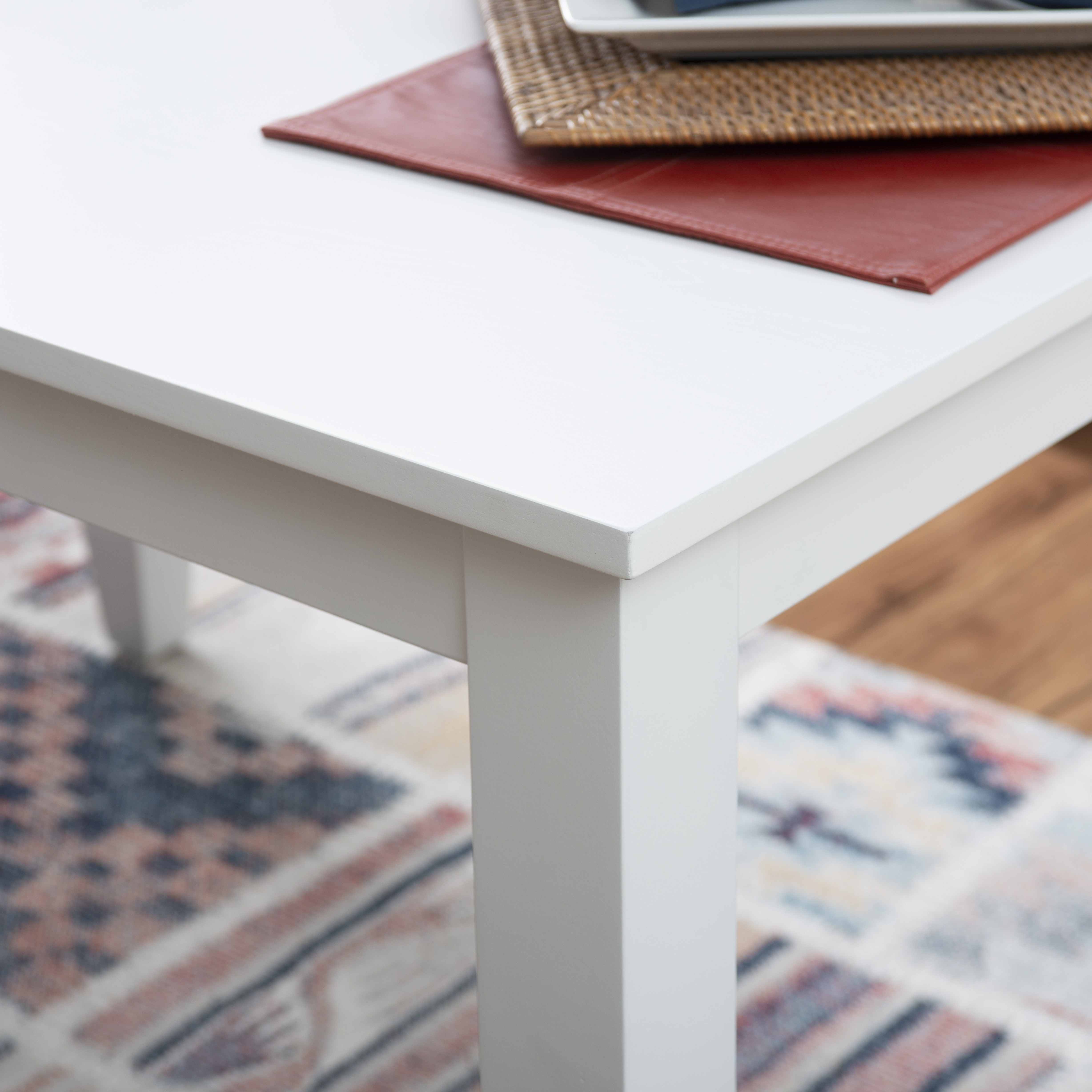 Powell Stacie Rectangle Dining Table, White