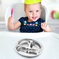 thumbnail image 4 of Assiette Compartimentée en Acier Inoxydable Plateau-Repas Compartimenté pour Enfants Plat de Dîner pour Bébés Tout-Petits et Enfants Mangeant de la Nourriture Forme de Voiture Mignon Napperon Rond pour Table Basse Ensemble de Chemin de Table pour 8 Ensemble de Chemin de Table, 4 of 6