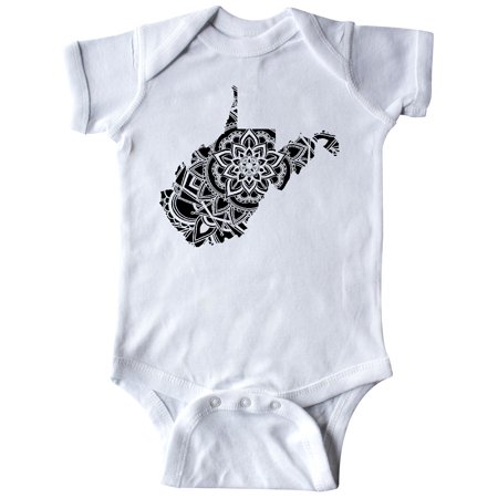 

Inktastic West Virginia Silhouette Mandala Gift Baby Boy or Baby Girl Bodysuit