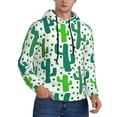 thumbnail image 2 of Lsque Cactus 1 Pattern Casual Men's Hoodie,Hooded Sweatshirt with Kangaroo Pocket,Pullover Hoodie-Small, 2 of 7