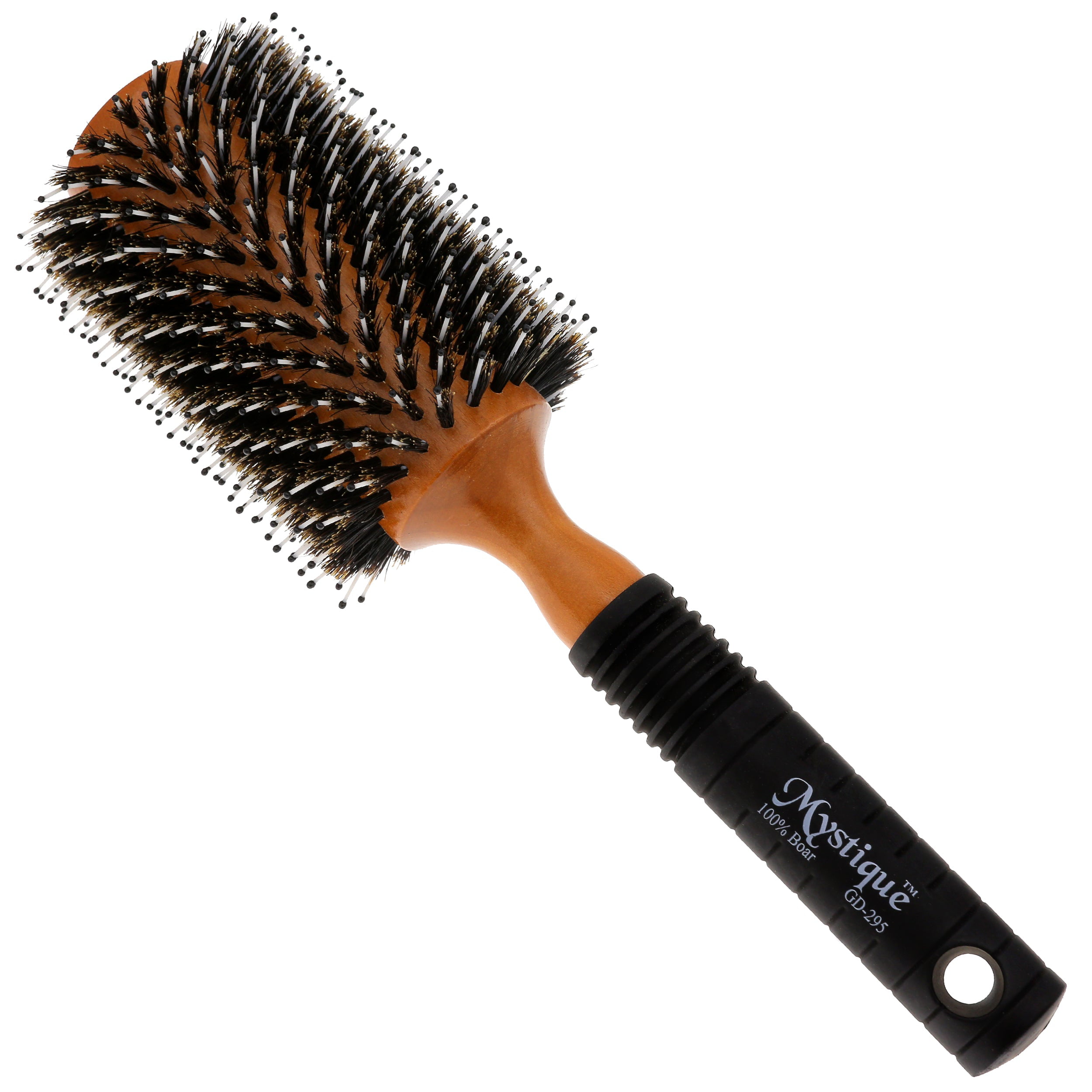 Mystique Medium Porcupine Style Round Hair Brush with Rubber Handle