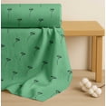 thumbnail image 4 of Soimoi Green Cotton Cambric Fabric Cotton Ball Leaves Print Fabric by the Yard 58 Inch Wide, 4 of 7