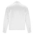 thumbnail image 4 of Satin Silk Mens Dress Shirts Long Sleeve Shirt Wedding Party Prom Shirt White XXL, 4 of 6