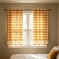 thumbnail image 6 of Hovilon 28x40 Inch 2D Printed Kitchen Curtains, Washable Polyester Short Window Panels, Light Filtering Tier Curtains for Bathroom Bedroom Laundry Room, Fade Resistant & Easy Care, 6 of 7
