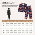 thumbnail image 3 of KLL American With Lips Print Women's Long Sleeve Pajamas with Pants Sleepwear Loungewear 2 Set-XX-Large, 3 of 7