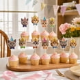 thumbnail image 5 of 12Pcs Cat Happy Birthday Cake Toppers,Adorable Kitty Design with Party Hats for Birthday Cake Decoration and Pet Themed Party Display, 5 of 7