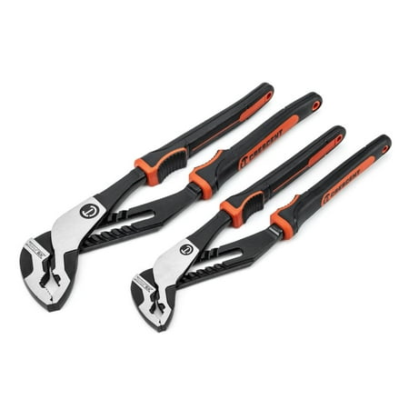UPC: 0037103340870 | Crescent Pliers Set  10  & 12  T&G V-Jaw Dual Mat