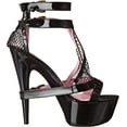thumbnail image 6 of Ellie Shoes E-609-Levi 6" Double Ankle Strap Womans Heel. Black / 9, 6 of 8