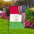 thumbnail image 3 of Flag Waving American Flag Tajik Tajikistan U.S.A Friendship Patriotic Proud Garden Flag, Double-Sided Decorative Outdoor Flag, Patriotic Polyester Yard Flag 12 x 18 in, 3 of 5