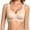 1-Khaki, variant on Push up Bras for Women Solid Color Ribbed Seamless One-Piece Fixed Cups Wirefree T-Shirt Bra Lifting Soft Support Comfortable Everyday Bralette for Yoga Vacation 1-Red M