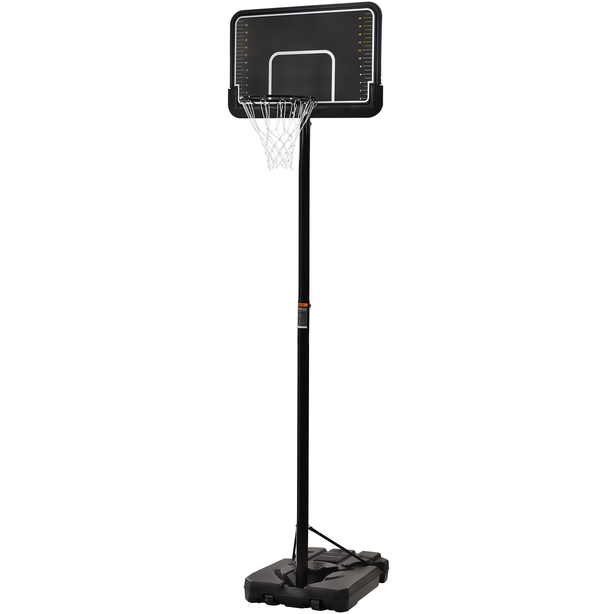 Basketball Hoop Outdoor, SEGMART 6.6ft-10ft Adjustable Basketball Hoop, Portable Basketball Hoop with Wheels, Basketball Hoop with Backboard, Outdoor Basketball Game Play Set for Adult/Teen, LLL4416 - image 5 of 10