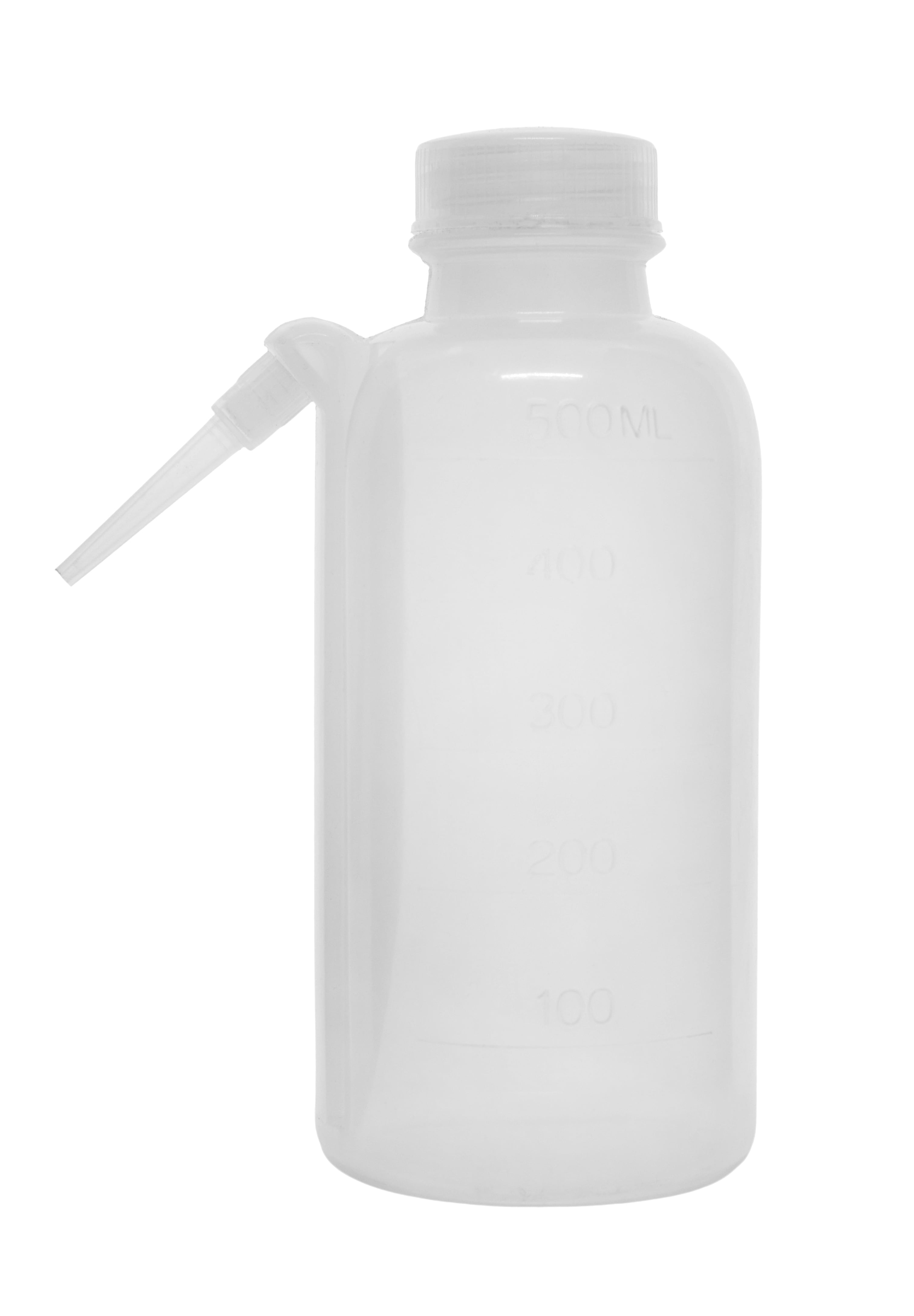 Wash Bottle, 500ml Polyethylene Raised Graduations Translucent