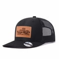 thumbnail image 2 of Vergiac Route 66 Leather Patch Trucker Hat, Men Adjustable Breathable Mesh Baseball Cap for Outdoor Travel Daily Casual Outfits, 2 of 6