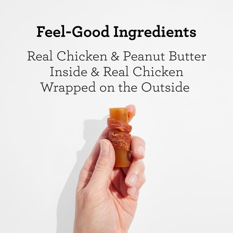 Rawhide-Free Mini Dog Chews with Real Chicken, 40 Count photo 3