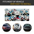 thumbnail image 6 of Cuphead Pattern License Plate Cover Aluminum Novelty Vanity Tag Protection License Plate Tag Sign Decorative For Various Car Truck Models, 6 of 8