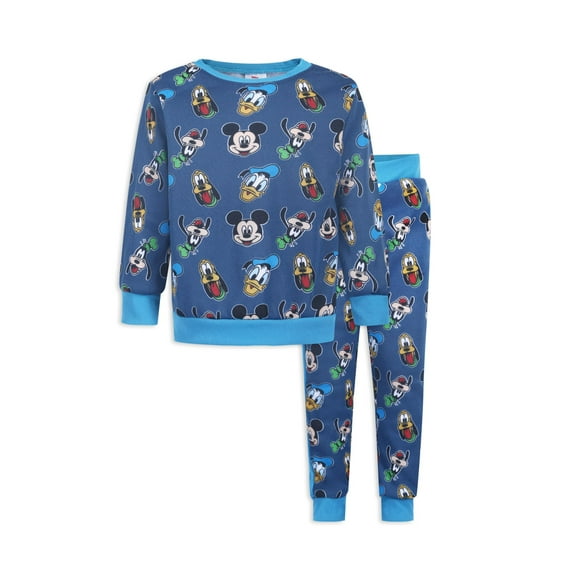 Conjunto de ropa de Mickey Mouse de Disney, sudadera y pantalones para niños