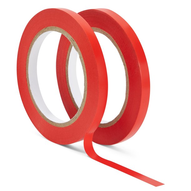 2 Pack Whiteboard Tape for Grid Marking, Construction, Warehouse Thin