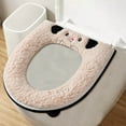 thumbnail image 3 of Toilet Seat Cover Cushion, Soft Washable Warm Toilet Mat, Bathroom Travel Toilet Lid Cover, Comfortable Thick Toilet Cushion Pad, Universal Toilet Seat Protector for Bathroom Use, 3 of 5