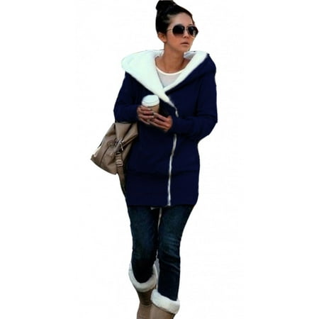 Ladies Zip Sweatshirt - SkylineWears Women's Ladies Double Zip Hoodies Sweatshirt Jacket Coats