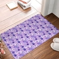 thumbnail image 2 of Vsdgher Violet print Flannel Anti-Slip Floor Mat Comfort Mat Floor Carpet for Decor, Non-Slip, Home, Office, Laundry, Durable, 2 of 5