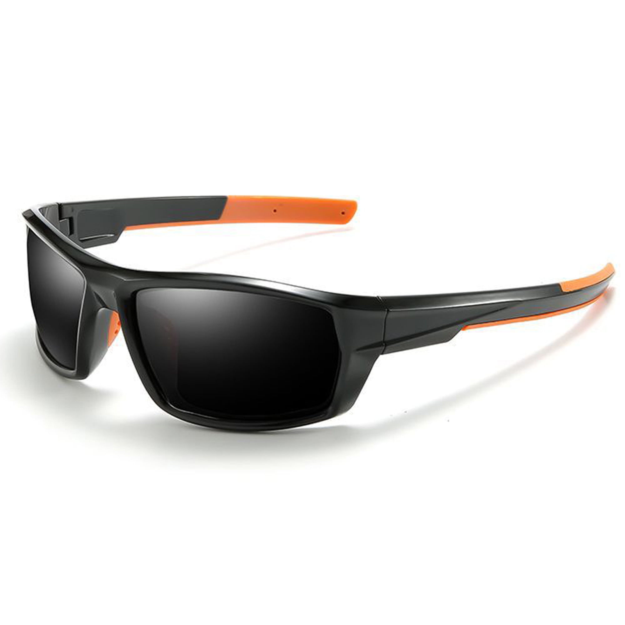 Fishing Polarised Sunglasses Fox Collection Black & Orange Frame & Grey Lens 