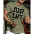 thumbnail image 6 of Gymish Just Lift Workout T-Shirt for Men – Funny Gym Shirt, Mens Gym TShirt, Motivational Fitness Tee, Gym Clothes for Men, 6 of 6