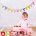thumbnail image 3 of 4Pack Party Decorations, Hanging Paper Triangle Flag Pennant Banner for Graduation Carnival Wedding Birthday Baby Bridal Shower Party Decorationslove, 3 of 5