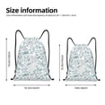 thumbnail image 2 of Kdxio Dragonfly Pattern Drawstring Bag for Gym Sports School Travel Lightweight Sackpack with Adjustable Cords Waterproof Fabric-Medium, 2 of 5