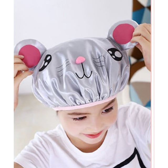 Bonnet de Douche Réutilisable pour Bébé, Bonnet de Douche pour Enfants, Bonnet de Douche pour Cheveux Longs/courts des Enfants