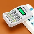 thumbnail image 3 of EBL 4-Pack Rechargeable AAA General Purpose Batteries with Smart LCD Battery Charger, 3 of 6