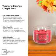 Mainstays 3-Wick Scented Glass Jar Candle, Strawberry Breeze, 11.5 oz