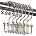 thumbnail image 1 of Set of 12 Shower Curtain Hooks, Shower Curtain Rings, Double Glides, Shower Hooks, Rings for Bathroom, 1 of 5