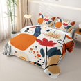 thumbnail image 3 of Homewish Modern Abstract Aesthetic Twin Quilt Set,Colorful Flowers Twin Coverlet Set For Men Women,2pcs, 3 of 7