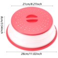 thumbnail image 2 of Cubierta para microondas Cubierta plegable de silicona para placa de microondas Cubierta para alimentos en microondas para picnic al aire libre en interiores Comidas de barbacoa Fruta oso de fresa Hogar, 2 of 6