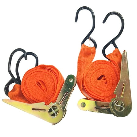 

2PCS Car Cargo Ratchet Belt Lashing Tie Down Strap Bike Tension Rope Motorcycle