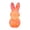 Orange, variant on JEWLALO 3D Printed Easter Bunny LED Light, 5" White Geometric Hollow Rabbit Figurine, Glow-in-the-Dark Holiday Night Light