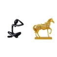 thumbnail image 1 of Figura de escritorio,Escultura abstracta para la oficina o el hogar,Estatuas de caballos,Estatuas de caballos Figura de caballo Figura de caballo,Esculturas de caballos,adornos de, 1 of 8