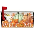 thumbnail image 4 of Fall Pumpkin Mailbox Covers Magnetic Standard Size 18" X 21" Thanksgiving Farmhouse Rustic Mailbox Covers Fall Magnetic Mailbox Cover Post Letter Box Mailbox Covers for Garden Yard, 4 of 6